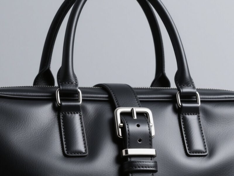 metal buckle on bag